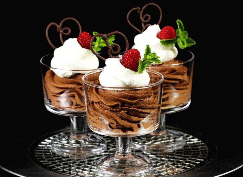 Chocolate Mousse Desserts — Brown, Indulgent