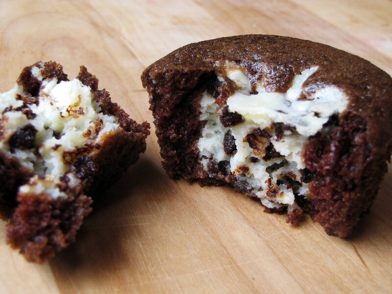 Chocolate Muffin with Cream Cheese