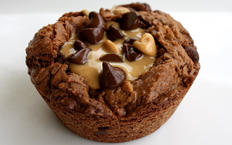chocolate peanut butter muffin