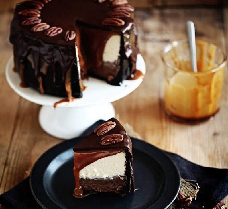 Chocolate Pecan Cheesecake