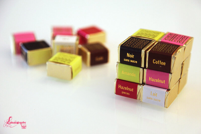 Chocolate Pieces in Boxes