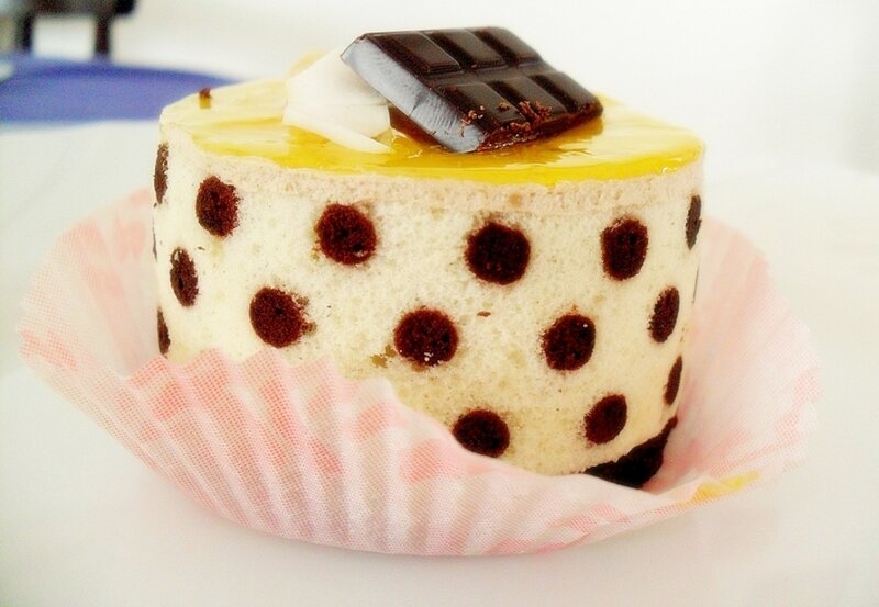 Chocolate Polka Dot Cake