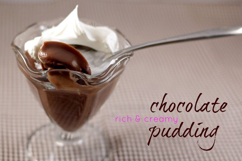 chocolate pudding dessert