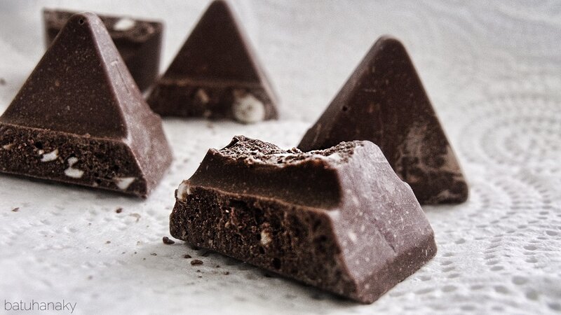 Chocolate Pyramid Pieces — Brown