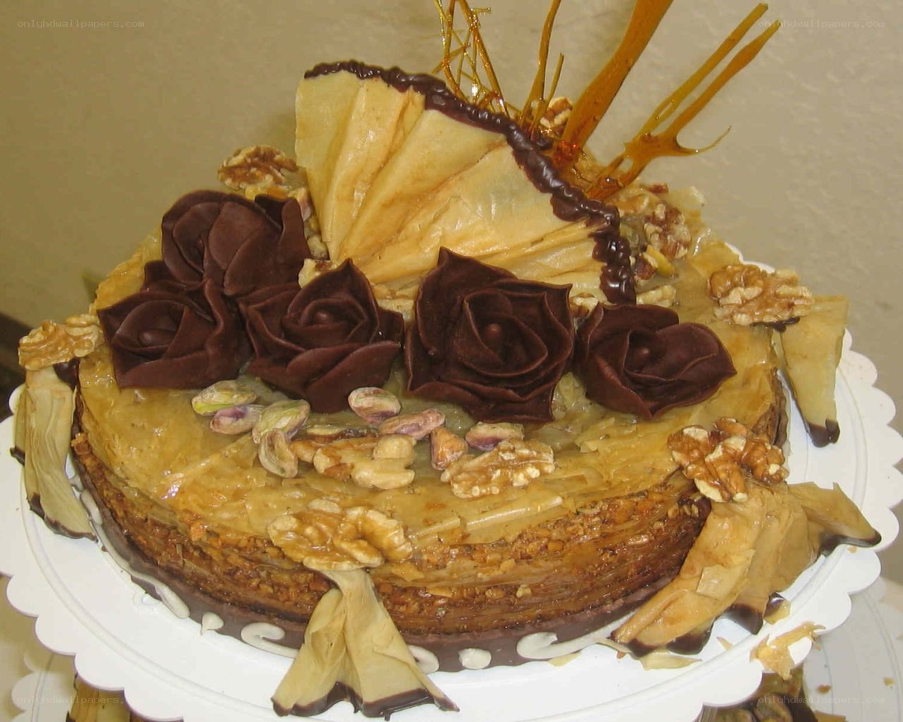 chocolate rose cake