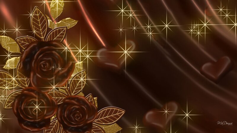 Chocolate Roses and Hearts