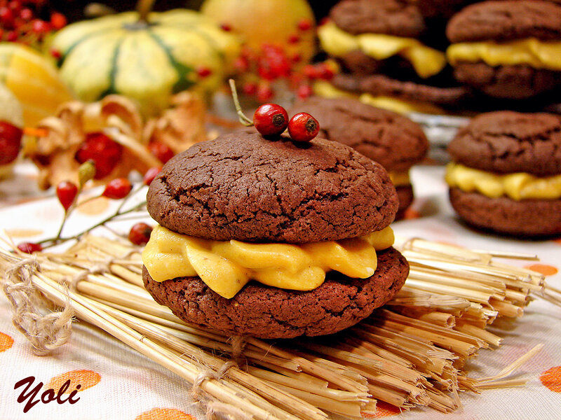 Chocolate Sandwich Cookies — Brown, Autumnal