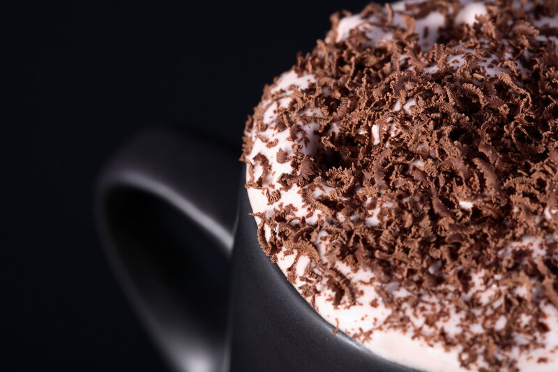 Chocolate Shavings on Cream