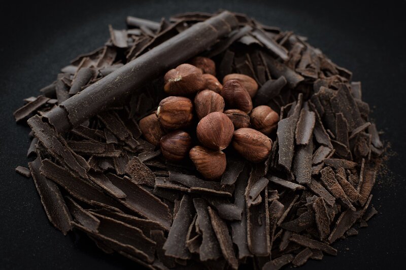Chocolate Shavings with Hazelnuts