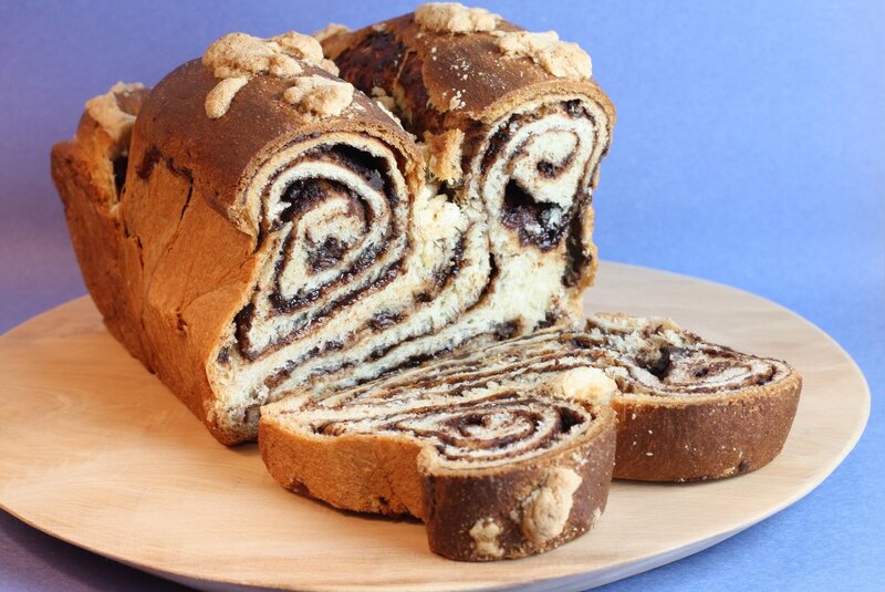 chocolate swirl bread loaf