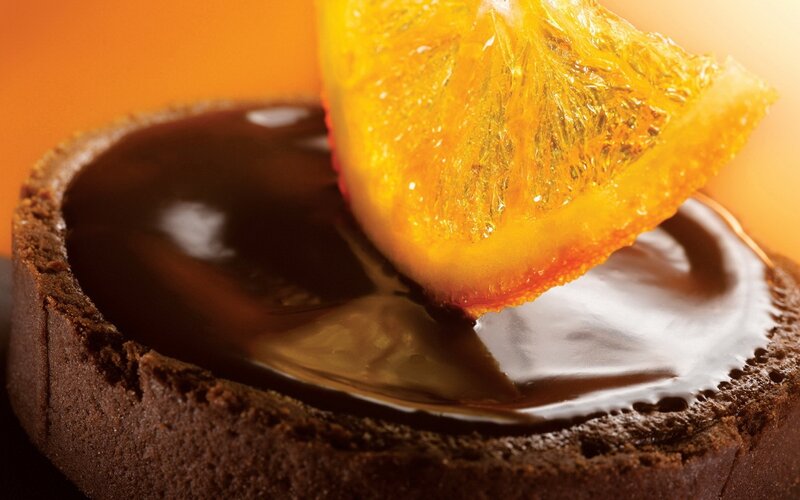 Chocolate Tart with Orange — Brown