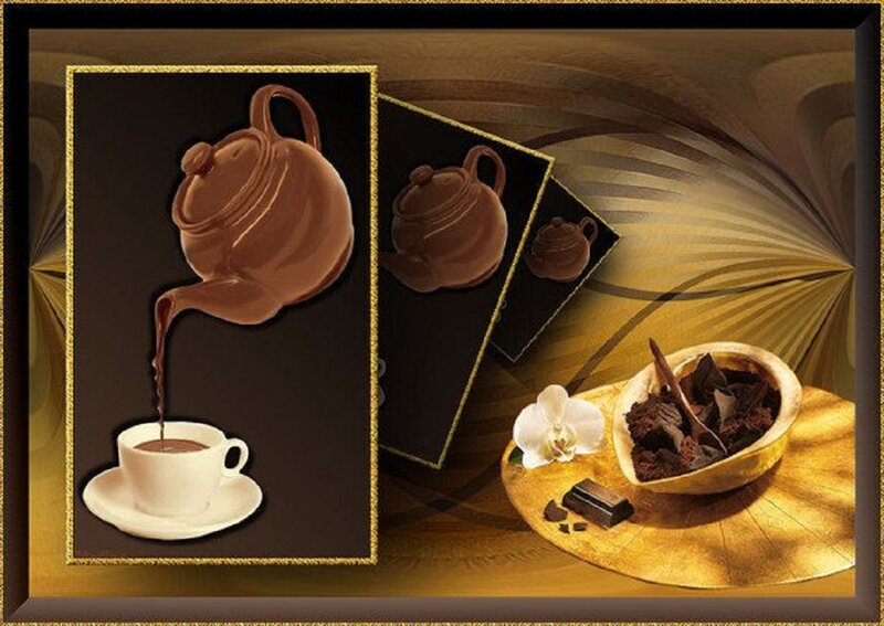 Chocolate Teapot Pouring