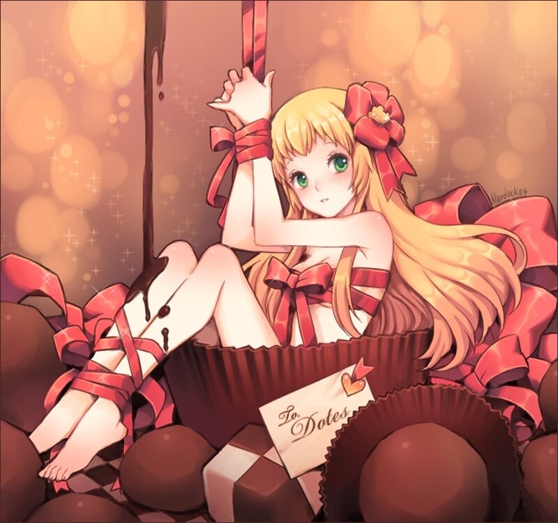 chocolate-themed anime girl