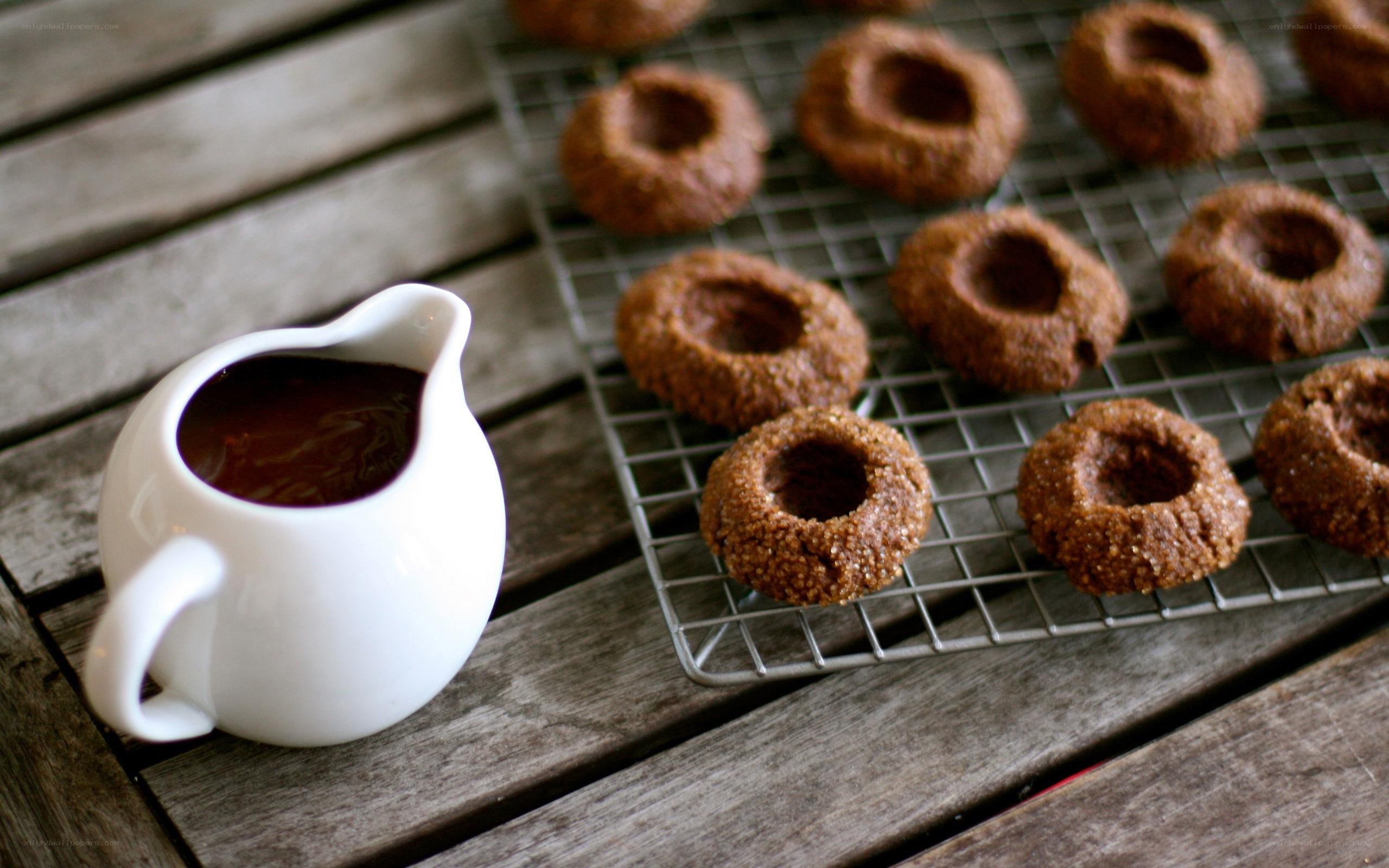 chocolate thumbprint cookies