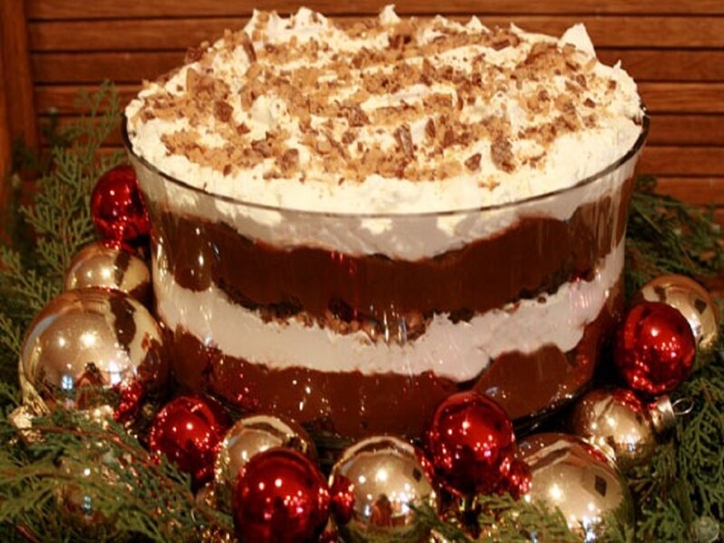 Chocolate Trifle Dessert — Brown
