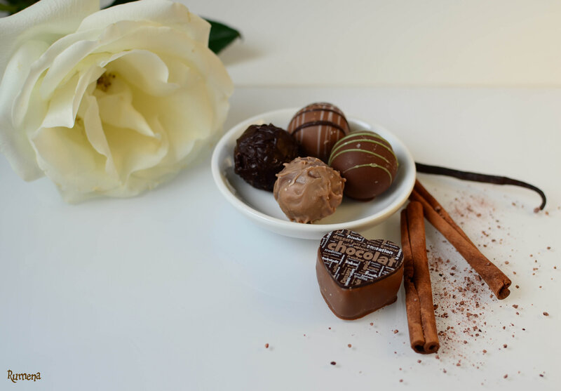 Chocolate Truffles and Rose