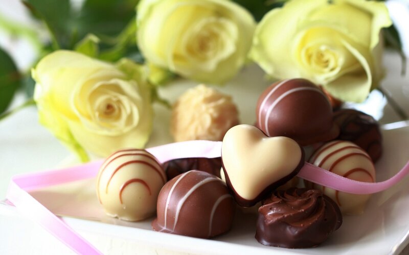Chocolate Truffles and Roses