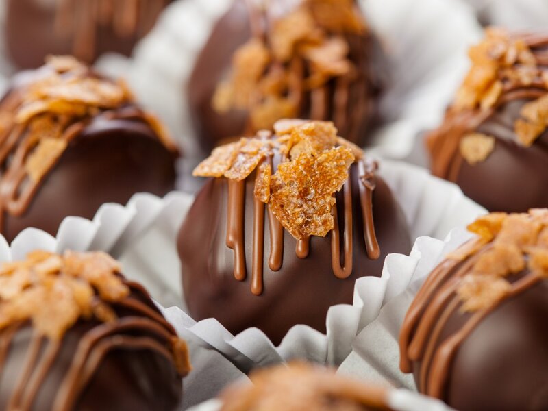Chocolate Truffles — Brown, Appetizing