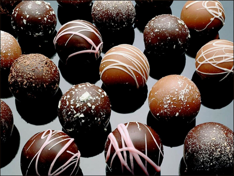 Chocolate Truffles — Brown, Indulgent, Photograph, Sugar Dusting