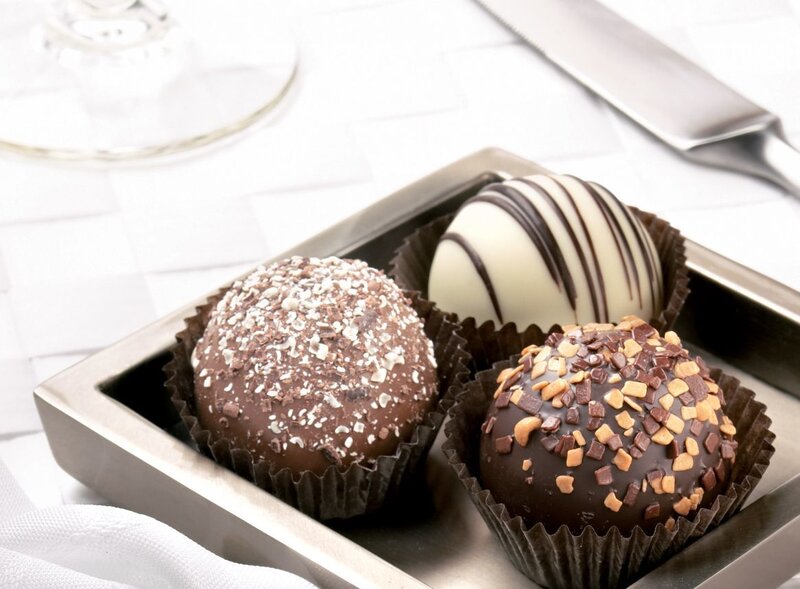 Chocolate Truffles in Box — Brown, Neutral