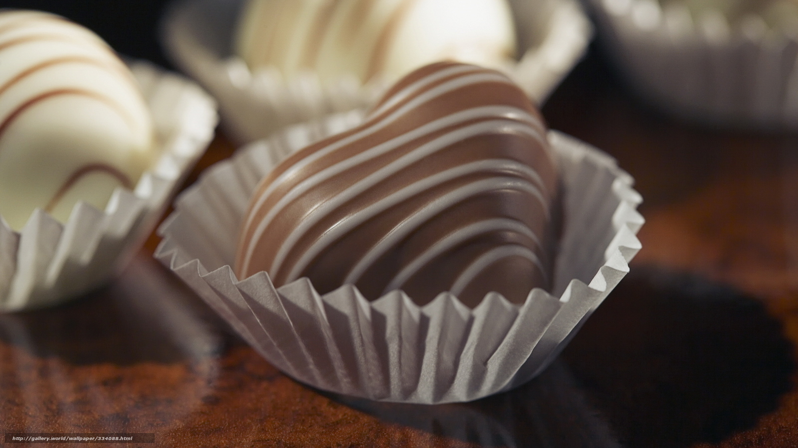 chocolate truffles in paper cups