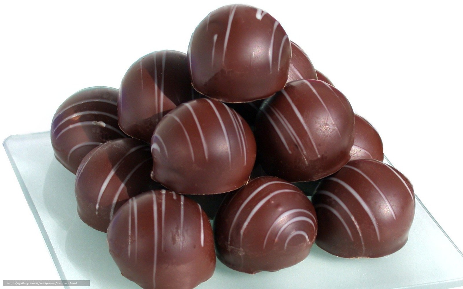 chocolate truffles on a plate