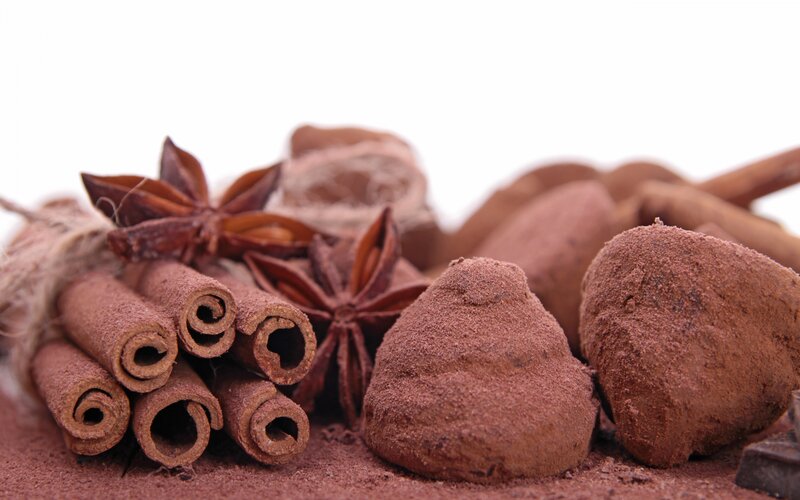 Chocolate Truffles with Spices — Brown