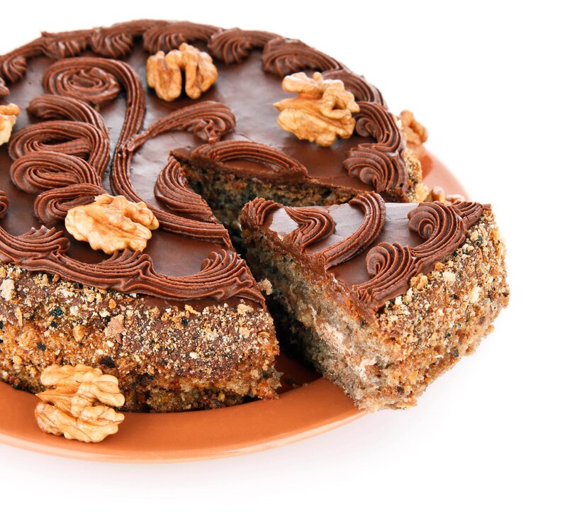 chocolate walnut cake