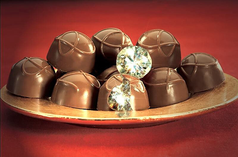 chocolates with a diamond