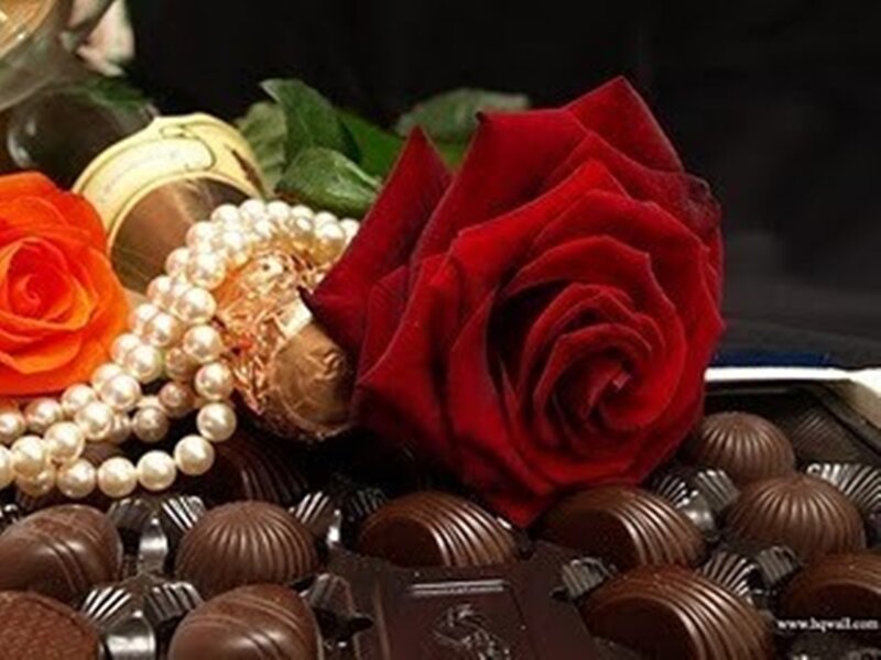 Chocolates with Roses