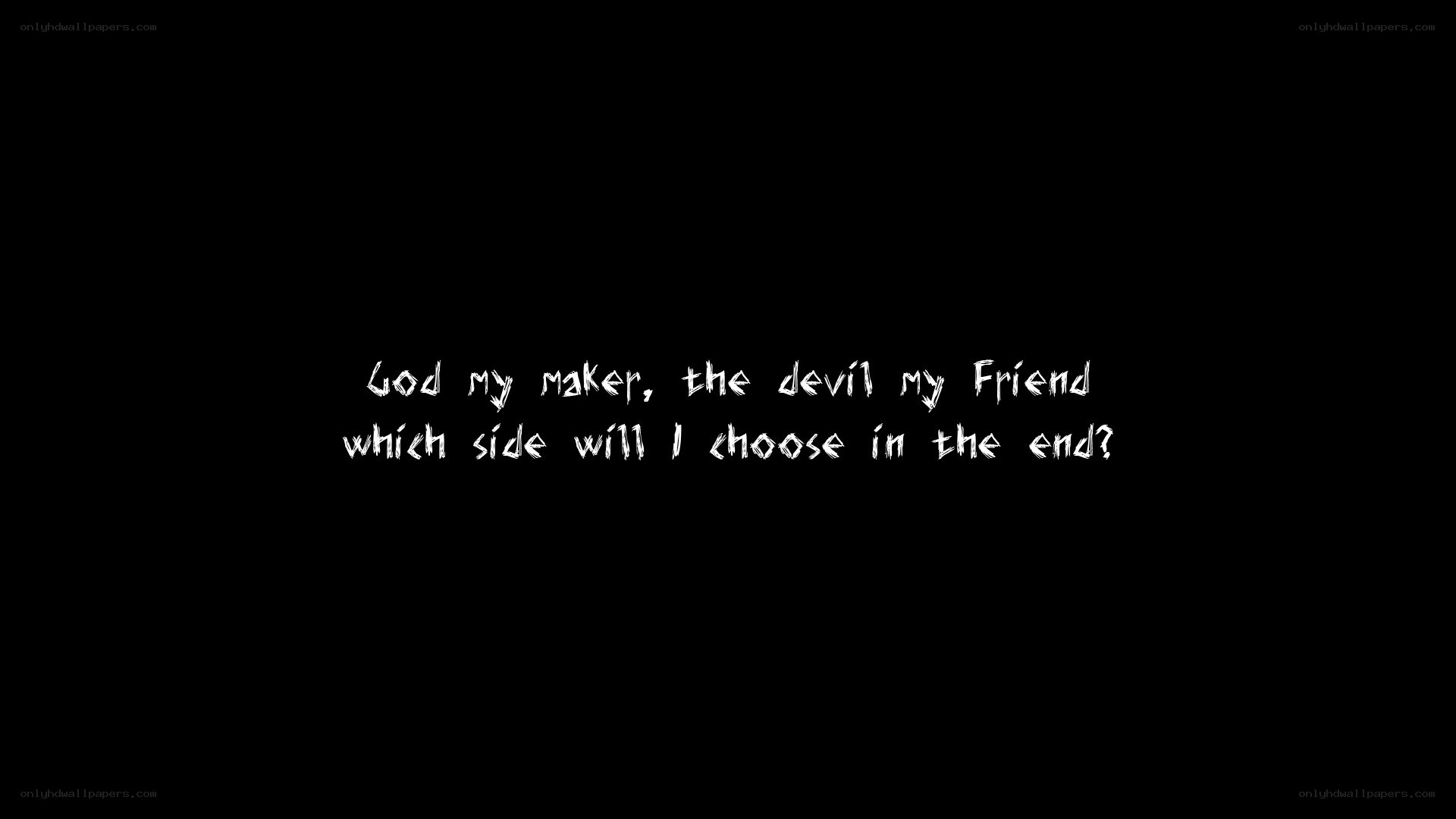 choice between good and evil