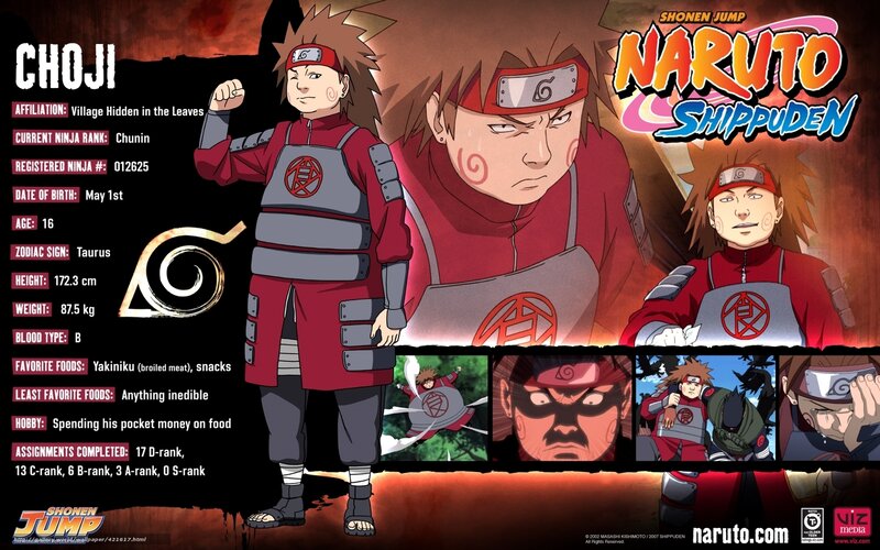 Choji character profile