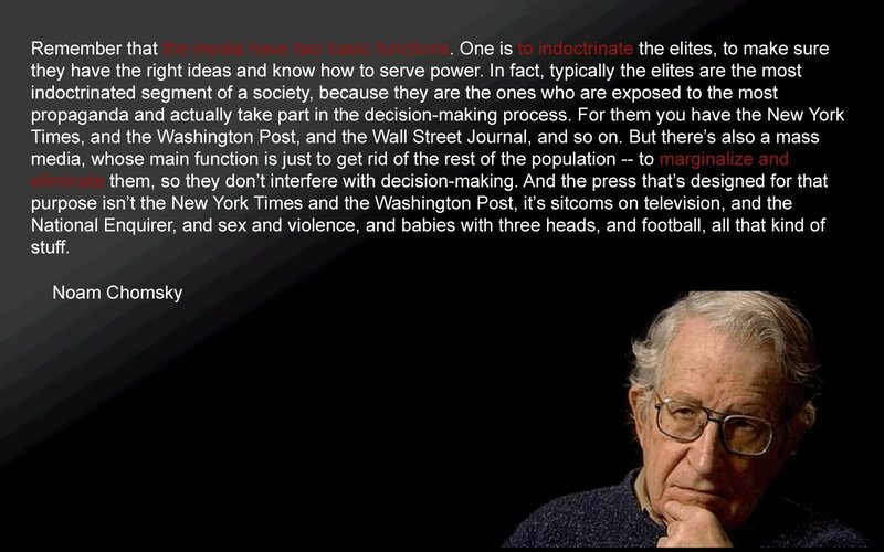 Chomsky on media functions