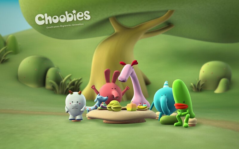 Choobies Characters at Picnic