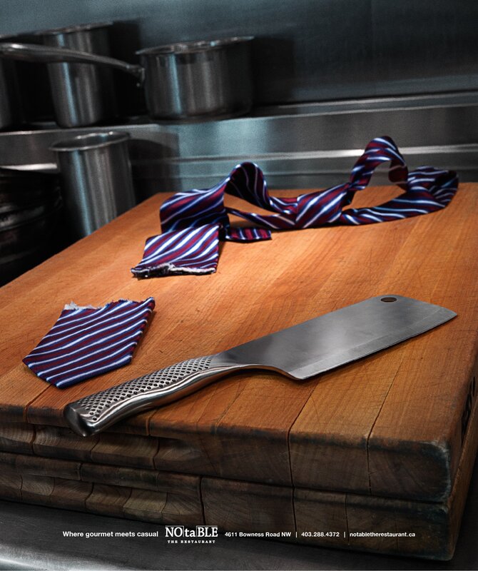 Chopped tie on a cutting board