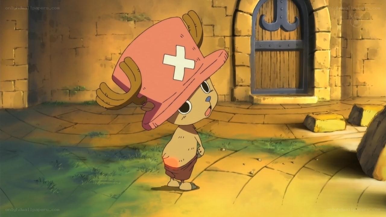 Chopper in a courtyard