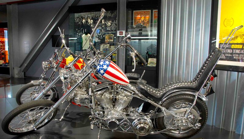 Chopper Motorcycle — Black, Neutral