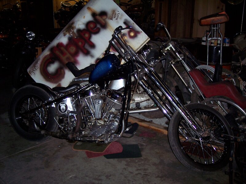 Chopper Motorcycle — Black