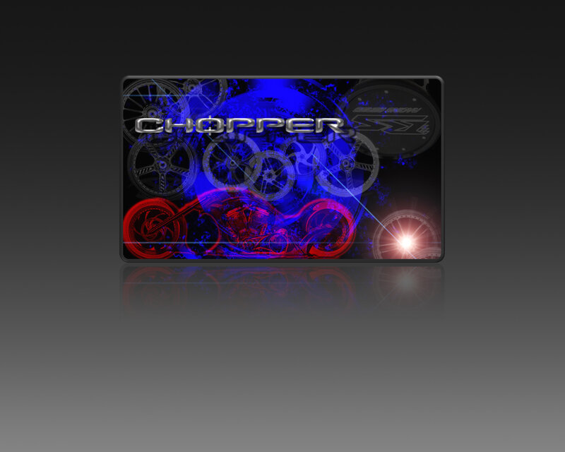 Chopper motorcycle digital art