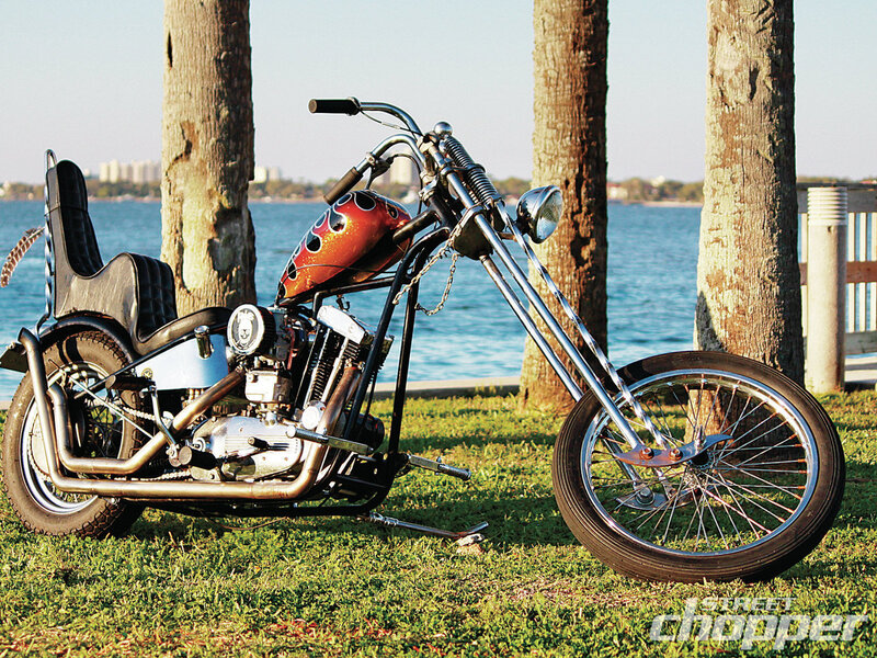 Chopper Motorcycle — Green