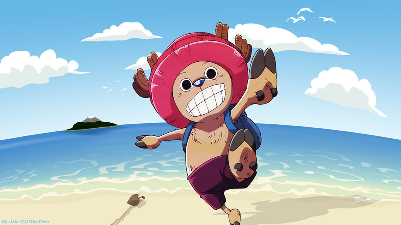 Chopper on a sunny beach
