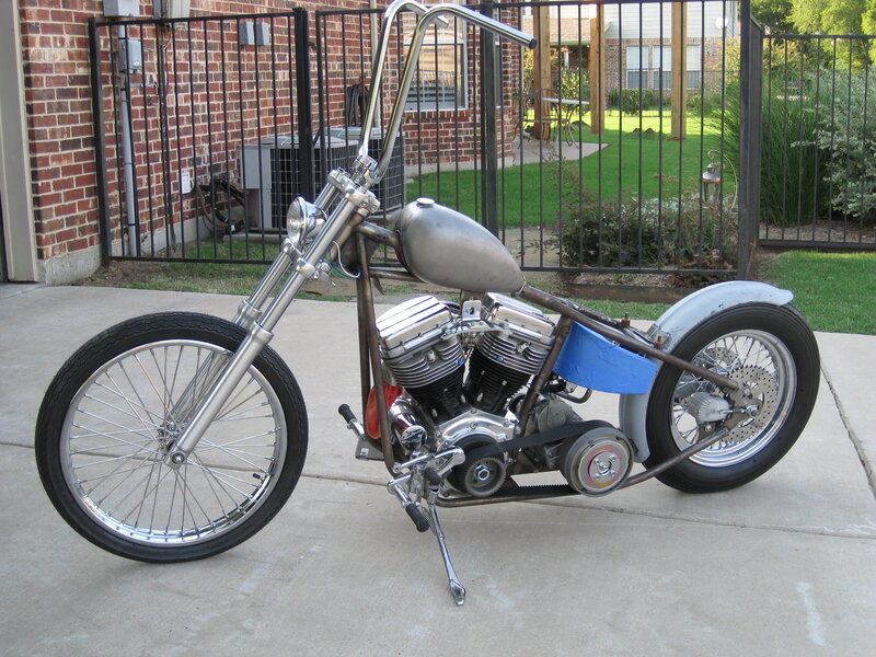 Chopper-style Motorcycle — Silver