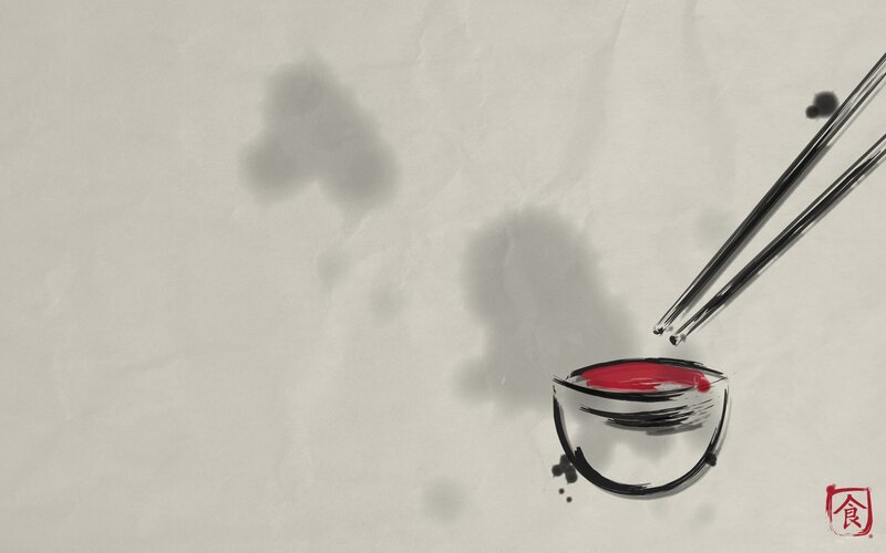 Chopsticks and Bowl