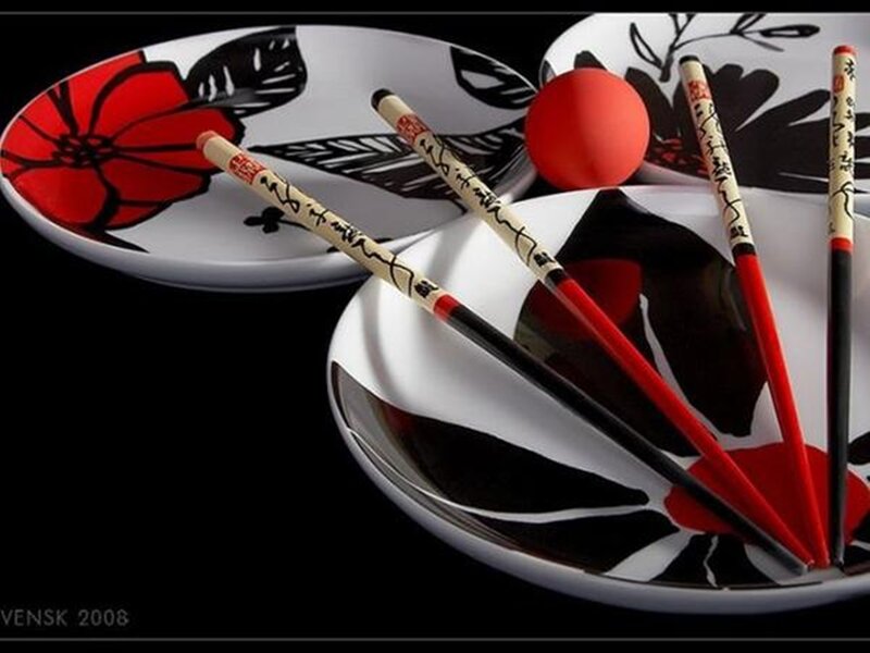 Chopsticks and Plates