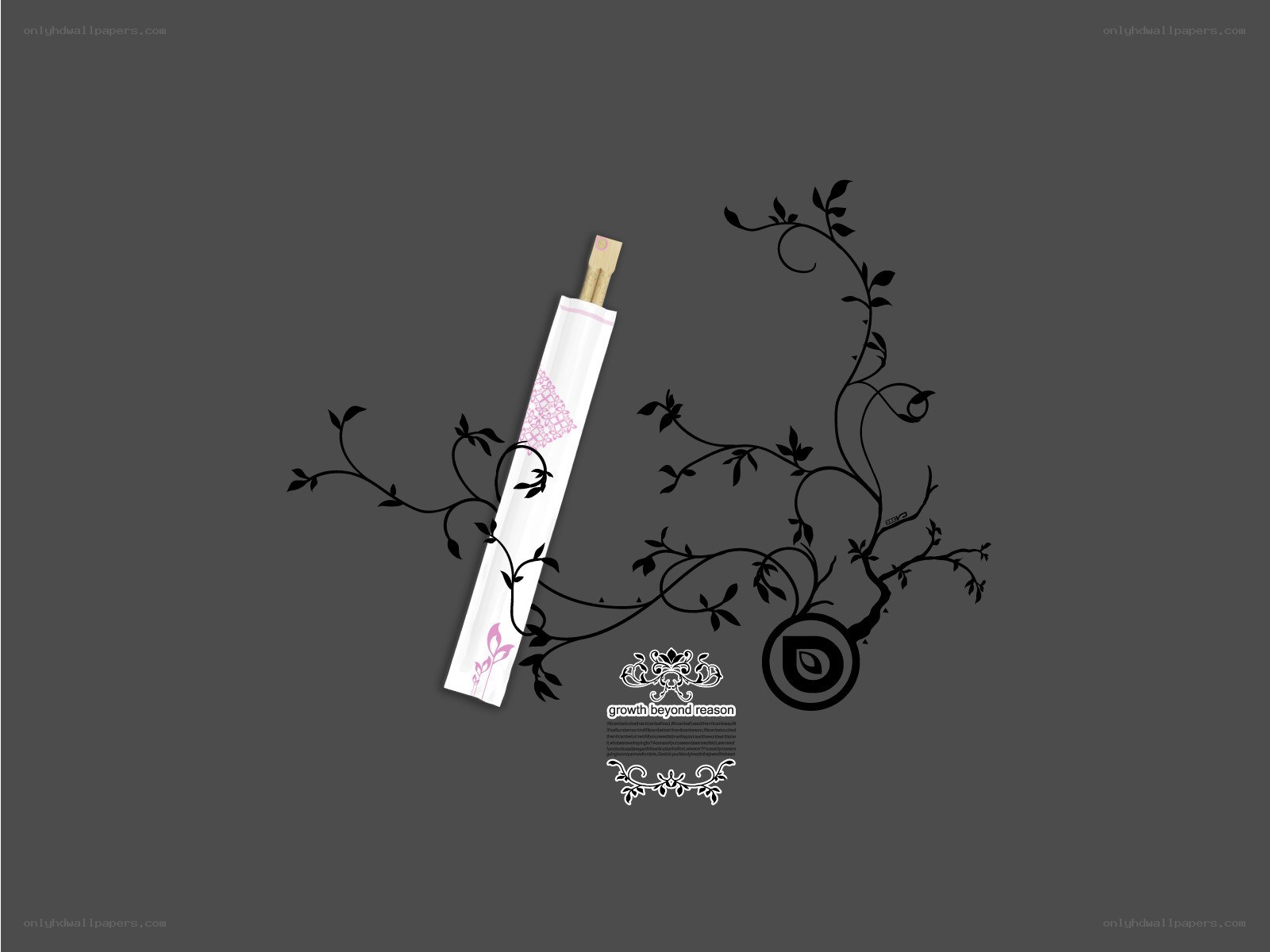 chopsticks with floral design