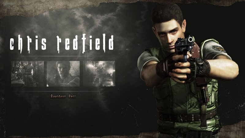 Chris Redfield Aiming Gun