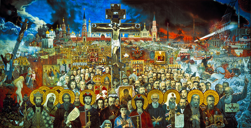 Christ on the Cross — Blue, Dramatic