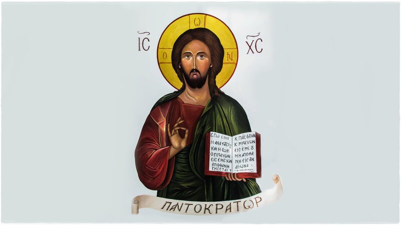 Christ Pantocrator Icon — Gold, Reverent