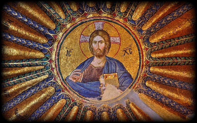 Christ Pantocrator mosaic