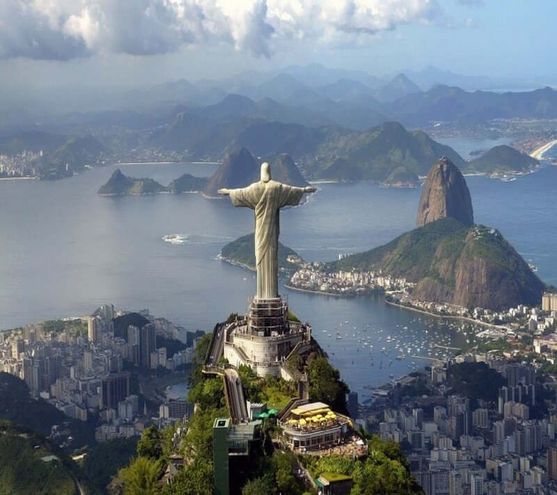 Christ the Redeemer Statue — Blue, Serene, Afternoon, Photograph, Rio De Janeiro